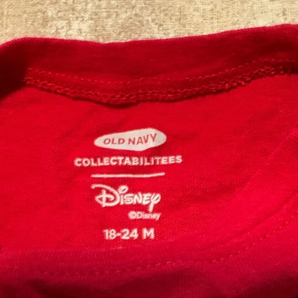 Old Navy Red Long Sleeve Tee with Character Print